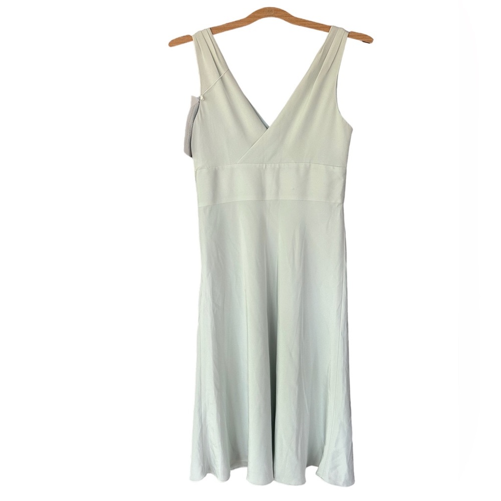 J.Crew Sophia Dress - Light Blue - Simple and Elegant - Tricotine 100% Silk - 6P - Picture 4 of 6